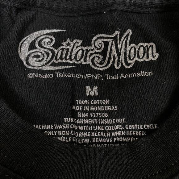 Sailor Moon Anime Black Tee Shirt Medium - Picture 3 of 3